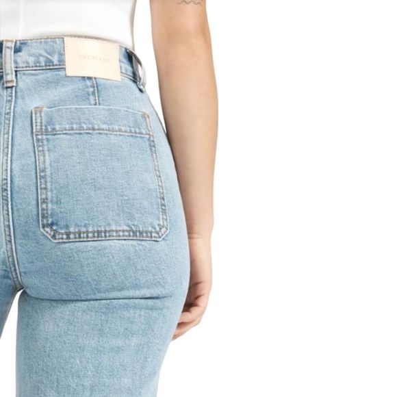 Everlane Wide Leg Crop Jean Size 29 Ankle in Light Indigo Wash - Picture 5 of 16